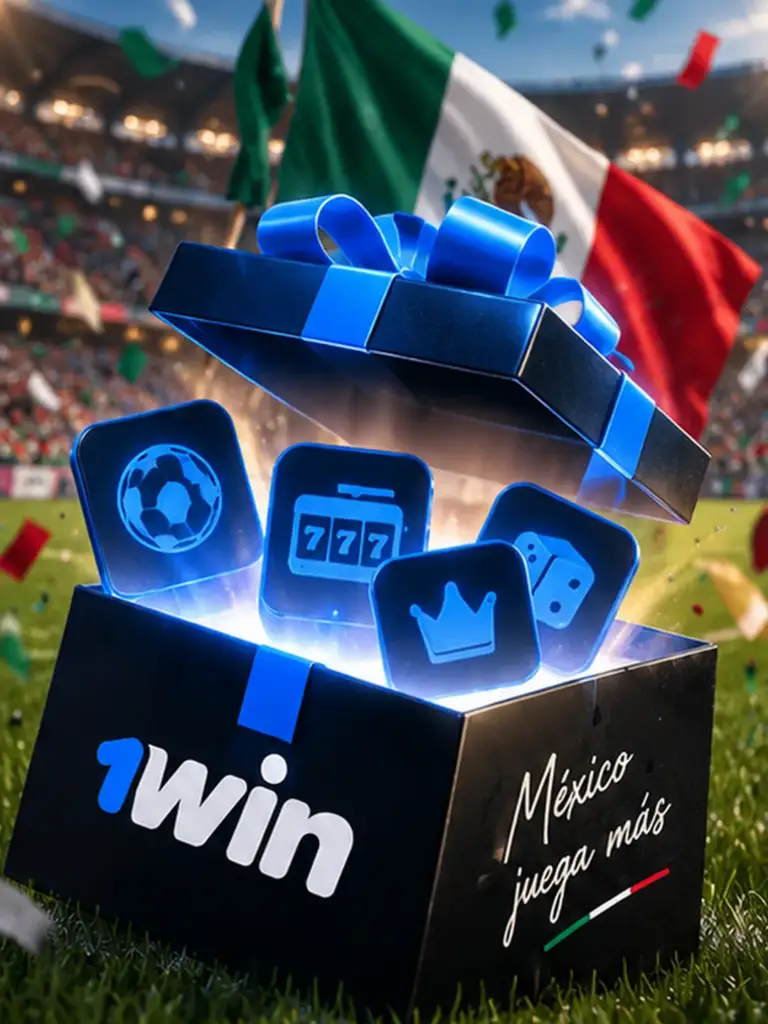 Ilustración de promociones de 1win para México