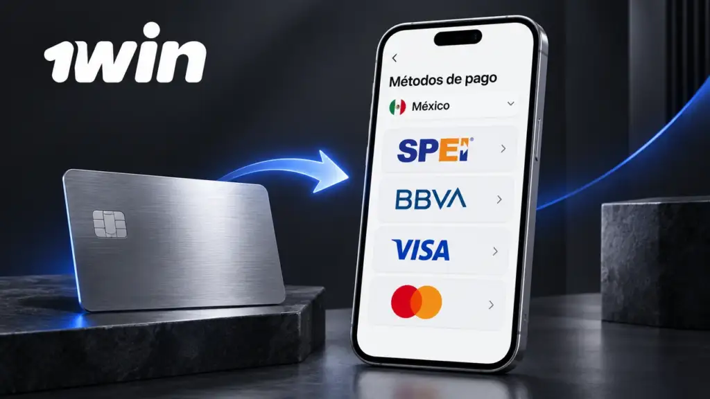 Ilustración de pagos de 1win para México
