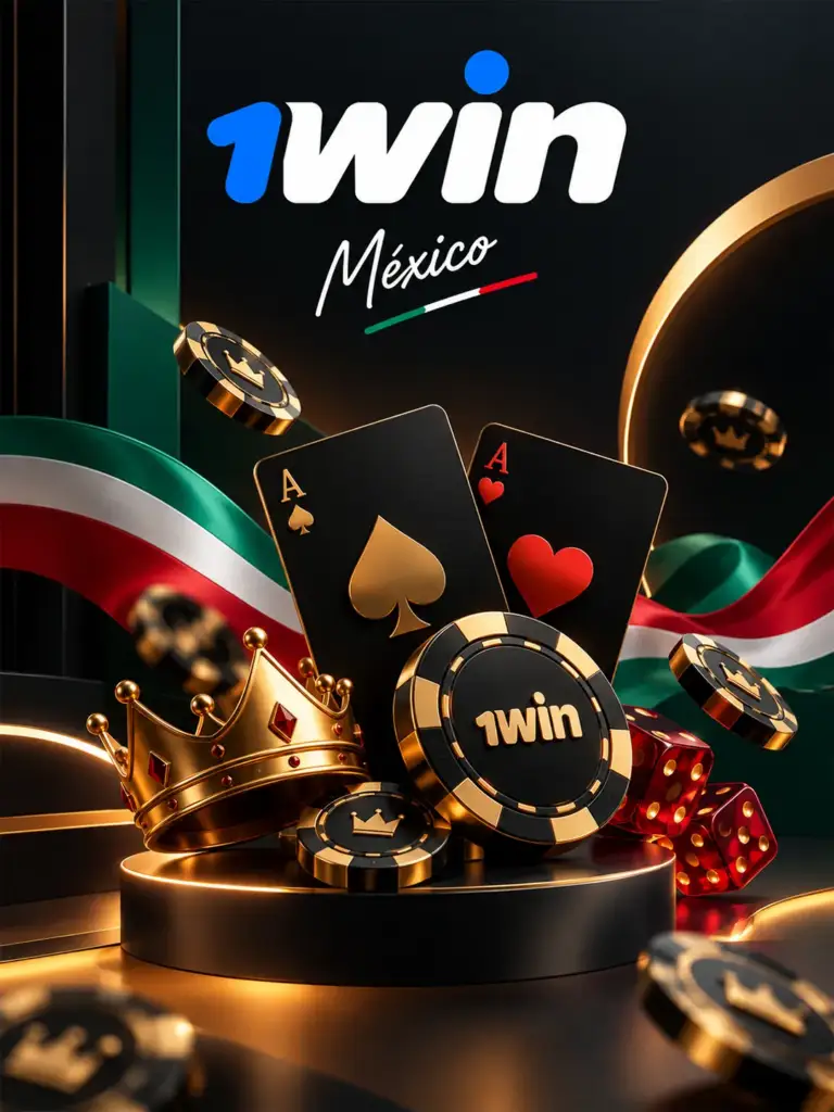 Ilustración de juegos de casino de 1win para México