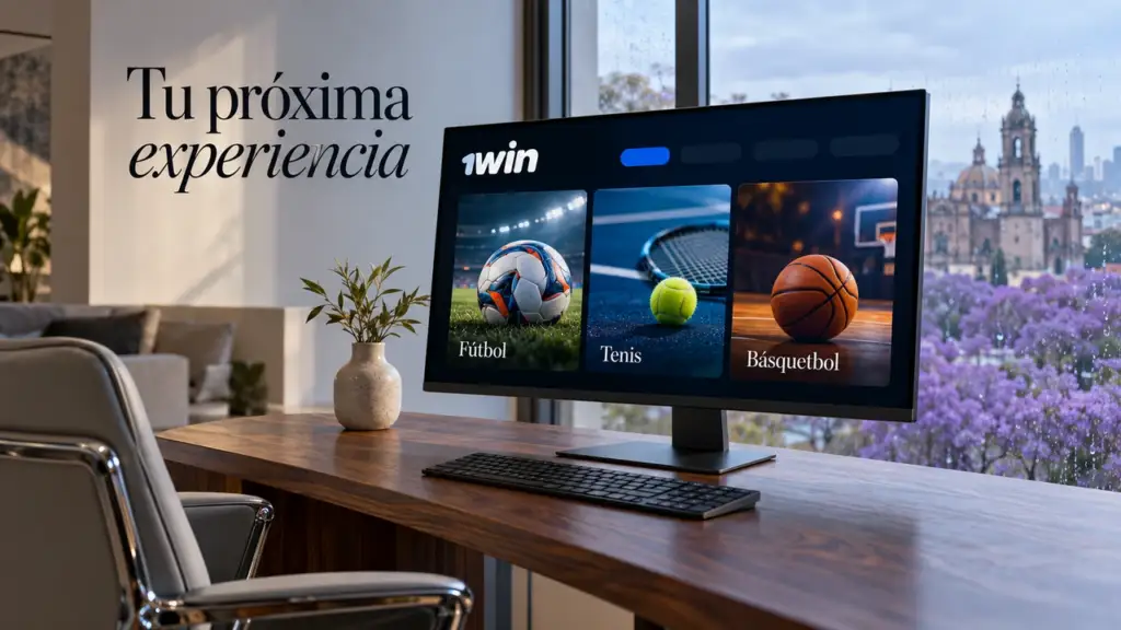 Ilustración de deportes de 1win para México