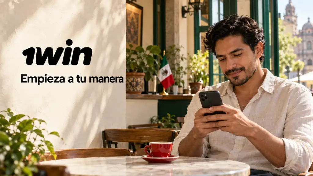 Ilustración de registro de 1win para México